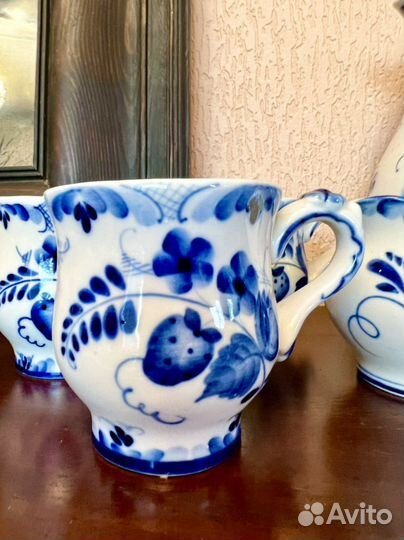 Сервиз чайный Гжель оригинал. новый