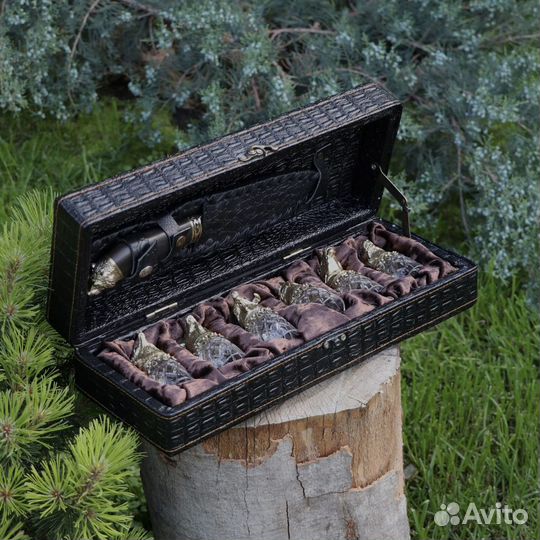 Набор стопок перевертышей с ножом «Элит-2.0»