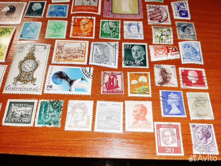 Набор марок DeAgostini Почтовые марки мира 102 шт