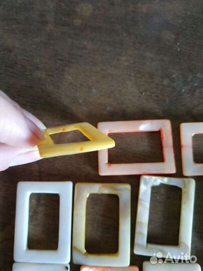 Набор бусин для рукоделия (натуральный перламутр)