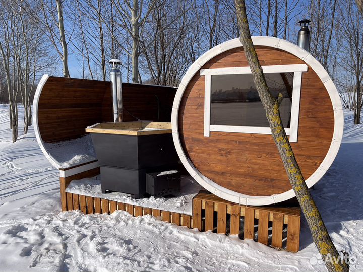 Аренда бани и чана на Волге с видом на Нижний