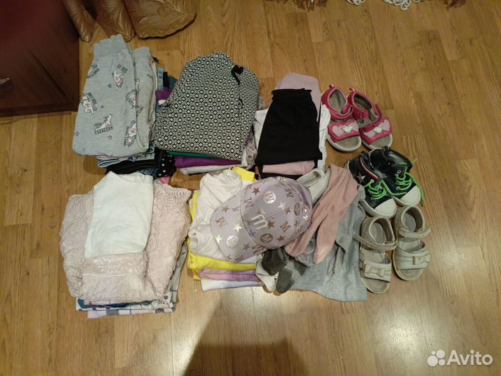 Вещи на девочку пакетом размер 104