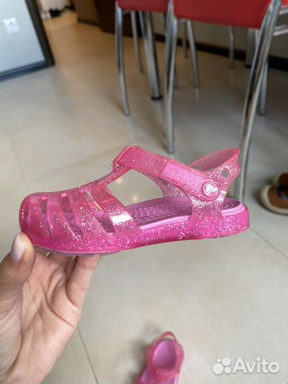 Crocs на девочку сандали 22 размер