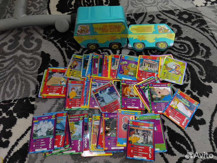 Карточки скуби ду и коробка