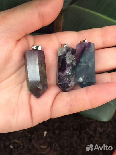 Кулоны маятники подвески натуральный камень