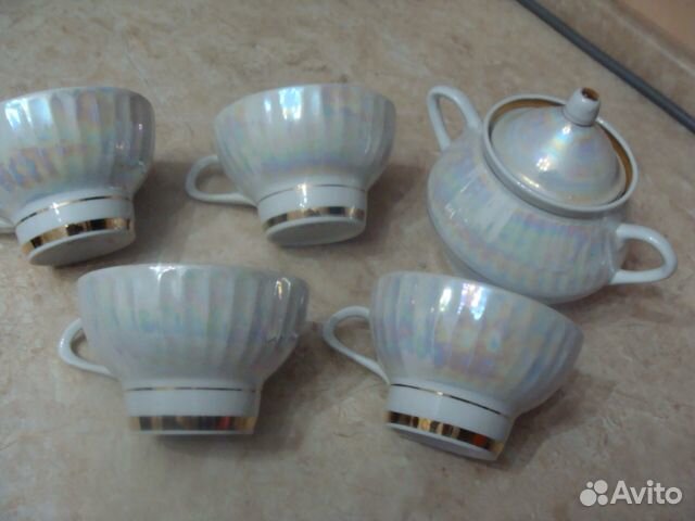 Чайный сервиз Дулево 6 чайных пар СССР