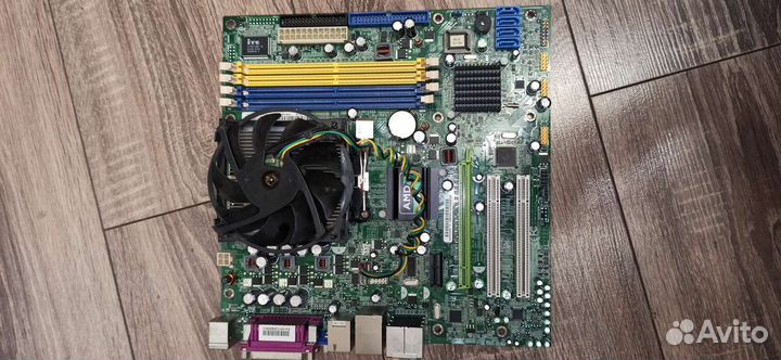 Материнская плата сокет ам2 +процессор