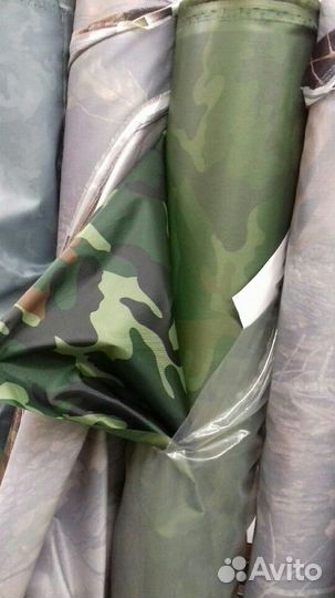 Плащевка. Оксфорд камуфляж, однотонный