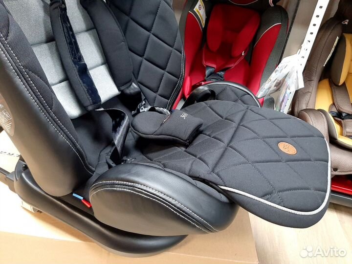 Автокресло с капюшоном isofix поворот 0-36 (новое)