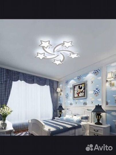 Светильник потолочный со звездами