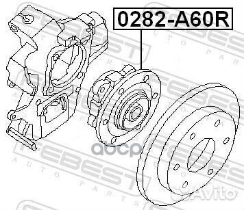 Ступица с подшипником nissan armada 03/infiniti