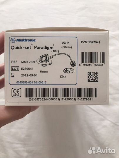 Инфузионная система MMT-399 для инсулиновой помпы