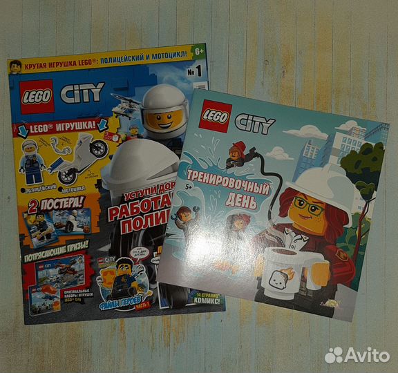 Набор Lego city 1 книга + 3 журнала новые