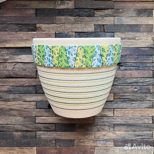Горшки для цветов керамика, пастик