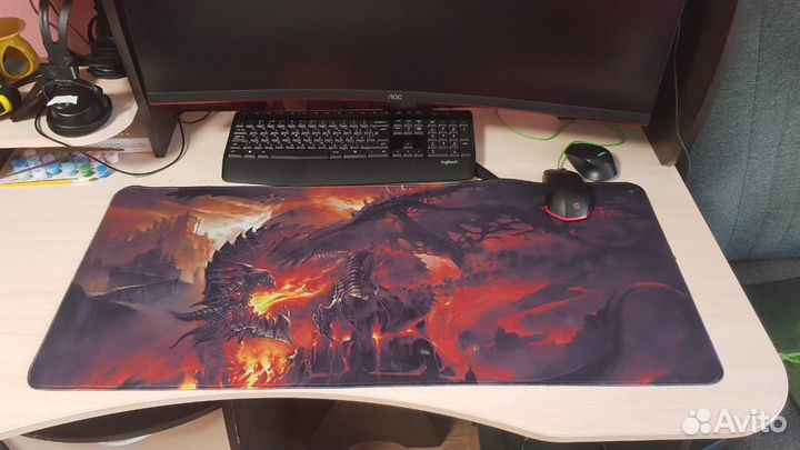 Коврик для мыши 900Х400мм огромный 3 мм warcraft