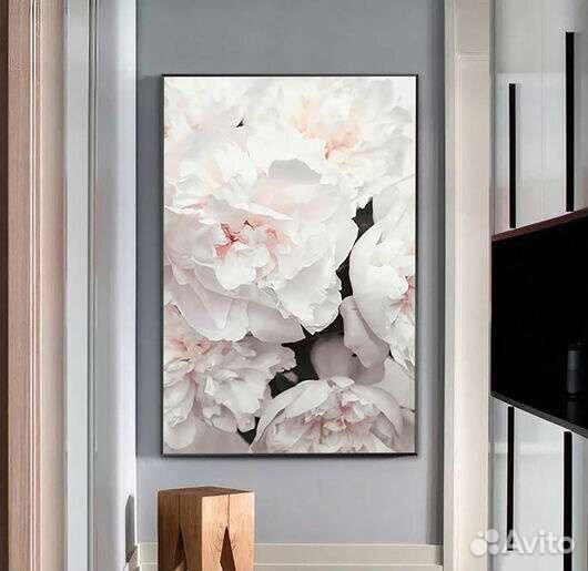 Картина пионы маслом на холсте