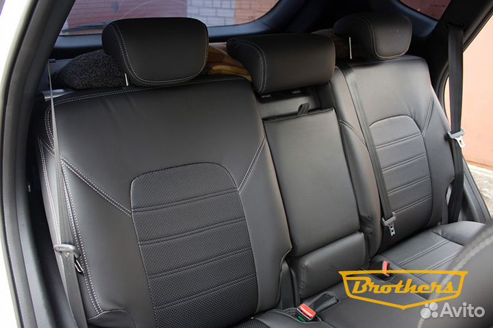 Чехлы Премиум Класса Hyundai Santa FE 3 черные