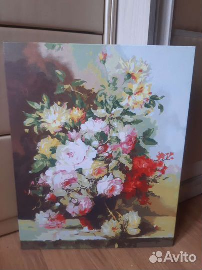 Картины по номерам раскрашенная