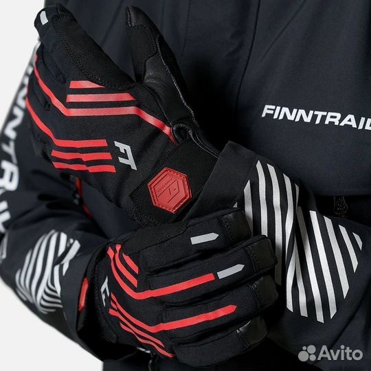 Перчатки finntrail Impact Graphite Red 2710 (M)