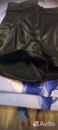 Шорты женские из экокожи