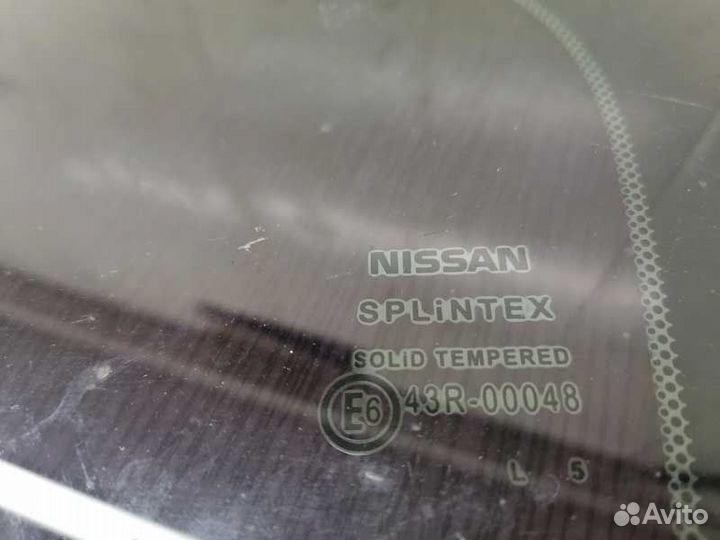 Стекло двери задней левой Nissan Primera P12 (2001—2008) 82221AV605