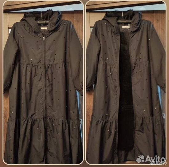 Плащ женский новый на подстежке р.56