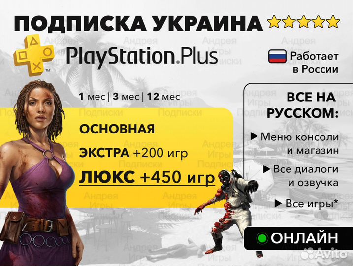 PS Plus Игры PS4 PS5 EA Play Pro + Spider Man 2