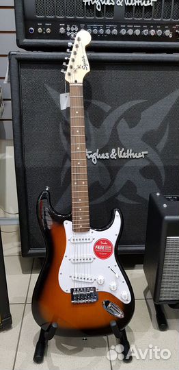 Fender squier bullet Stratocaster BSB электрогитар