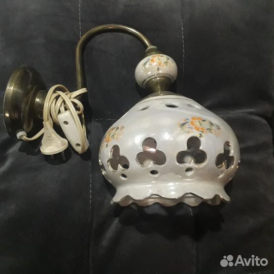 Бра настенное фарфоровое