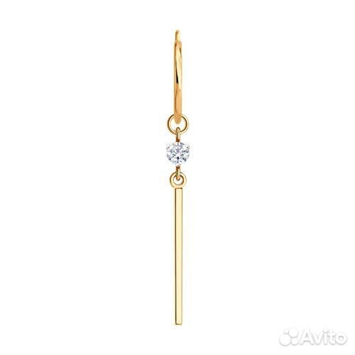 Серьга sokolov из золота, 170062