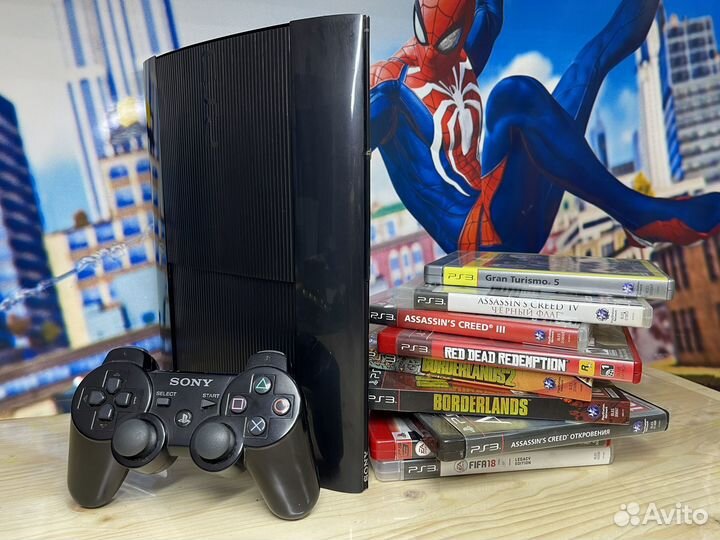 Sony playstation 3 super slim + гарантия магазина
