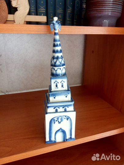 Русские сувениры / Штоф /графин, Гжель, фарфор