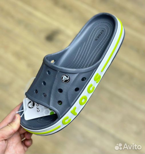 Сланцы crocs мужские синий, серый, белый, черные