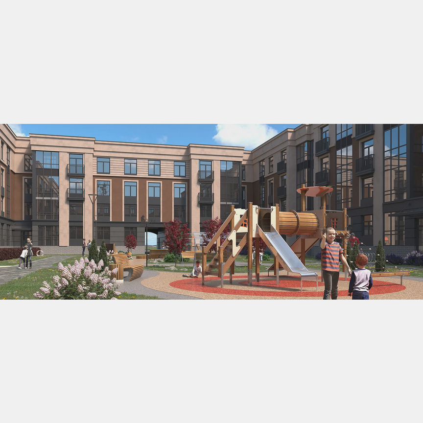 1-к. квартира, 39,8 м², 1/4 эт.