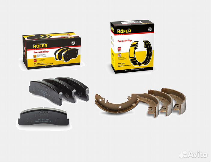 Комплект тормозных колодок ваз 2121-2123 Chevrolet