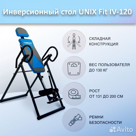 Инверсионный стол unix Fit IV-120 арт.120и.281