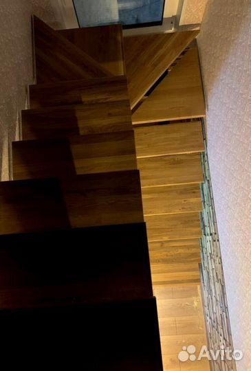 Облицовка ступеней породами дерева