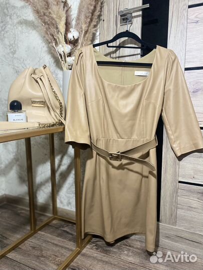 Кожаное платье