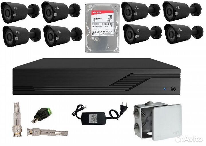 Комплект видеонаблюдения на 8 камер FNS-8out