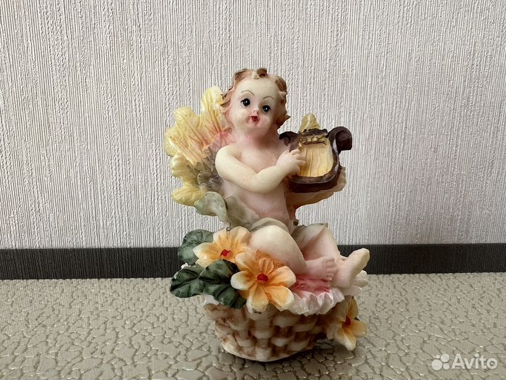 Фигурка статуэтка ангел с арфой