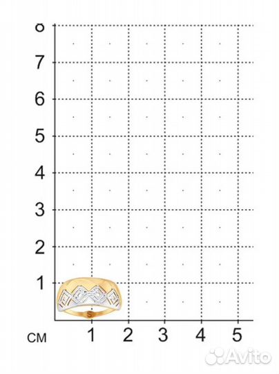 Кольцо sokolov новое золото 585 с алмазной гранью