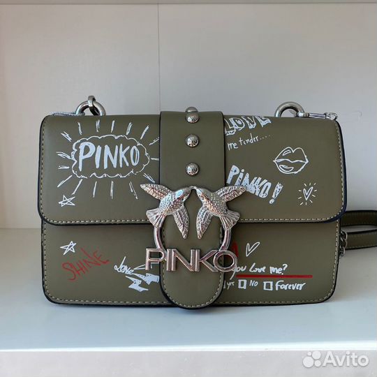 Сумка pinko зеленая