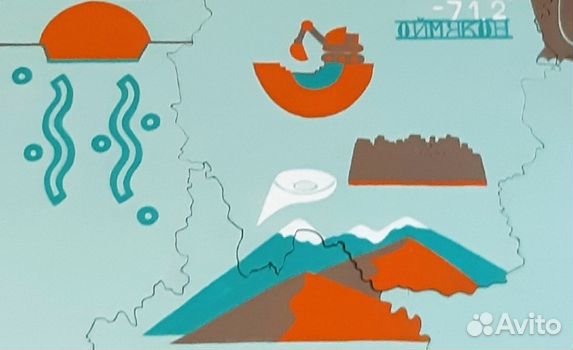 Карта России настенная 