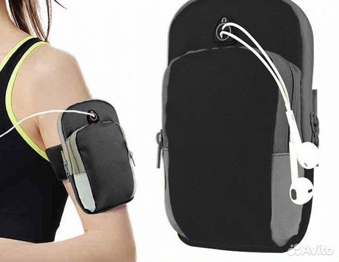 Сумка для телефона на руку во время бега