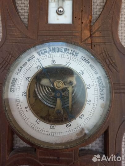 Барометр старинный настенный