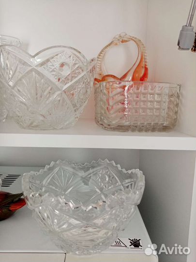 Ваза хрустальная большая СССР