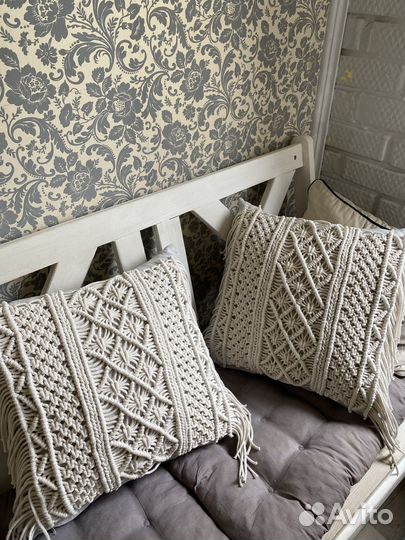 Подушка макраме