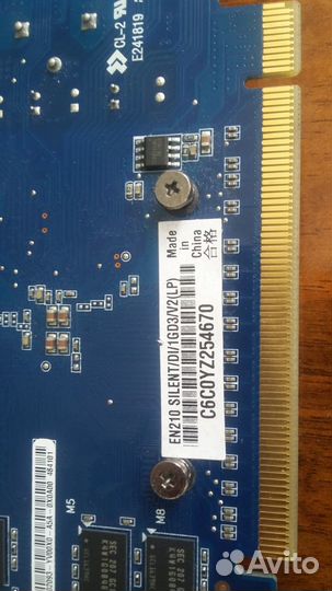Видеокарта asus EN210 silent/DI/1GD3/V2(LP)