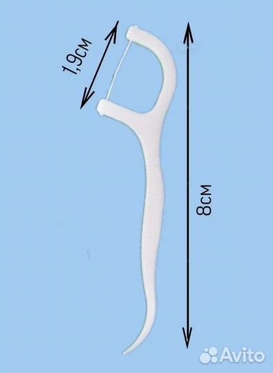 Зубочистка + Зубная нить. Новая.В коробке 50 шт