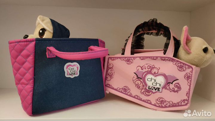 Плюшевая собачка chi chi love с сумочкой